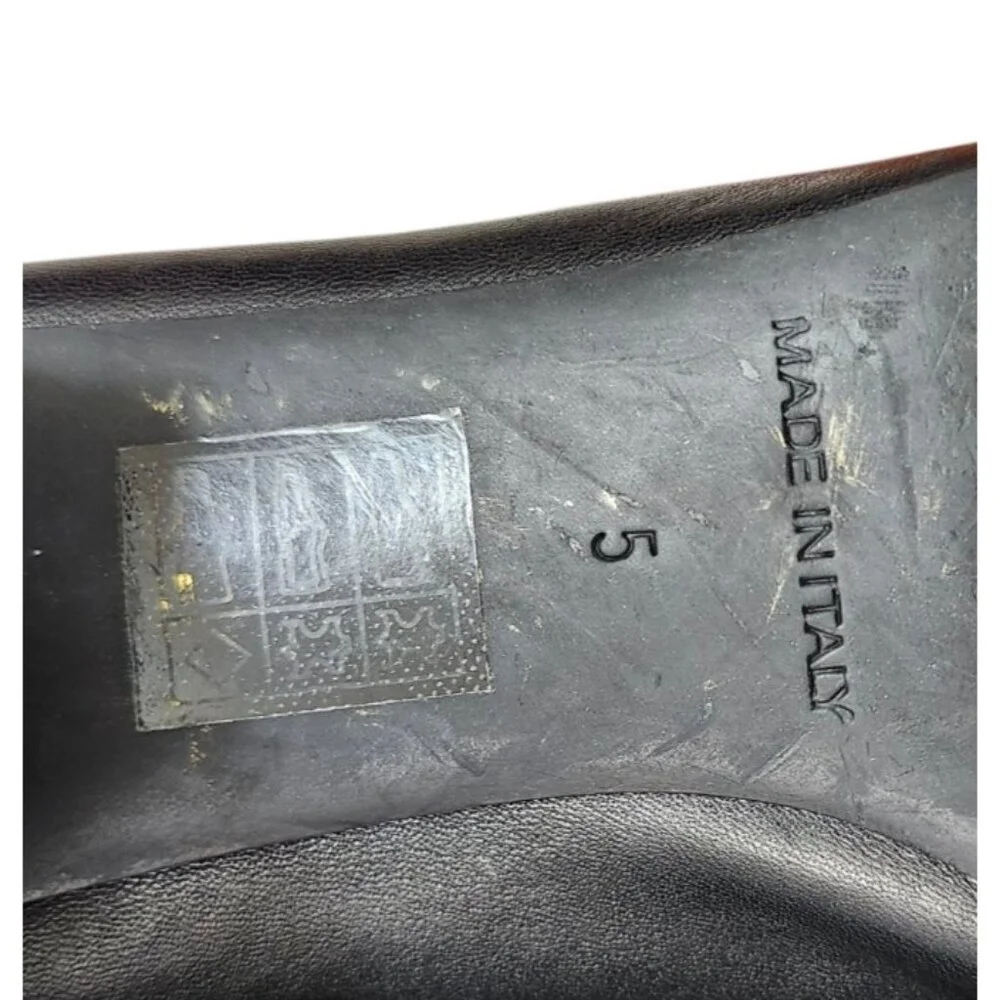 EVERLANE WOMENS SHOES Size 5 Black ALL LEATHER MADE IN ITALY